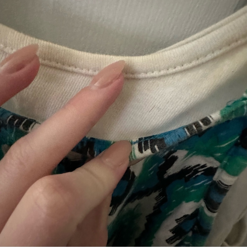 Layered Patterned Tank Top - Picture 4 of 7